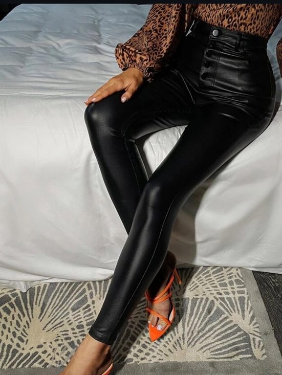 pistola Pants - PISTOLA Aline High Rise Skinny Pant in Slate Black